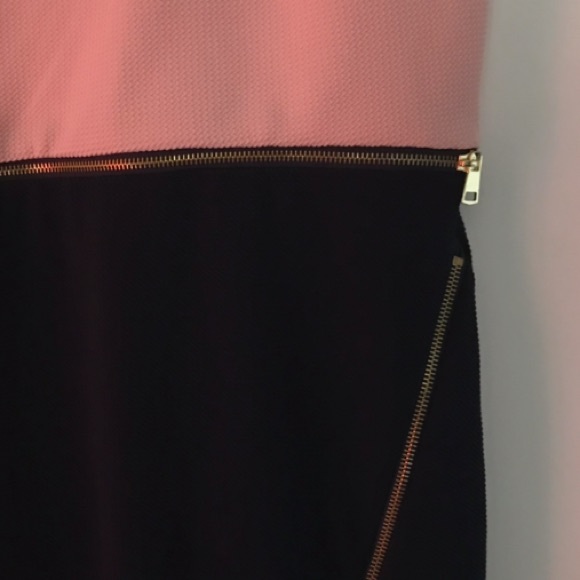 Spense pink and blue dress with zipper accent - Picture 3 of 6
